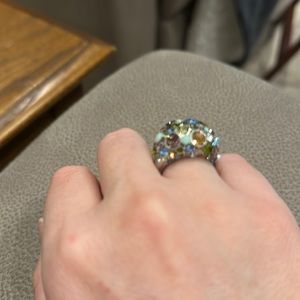 Sparkly statement ring by Fossil size 7
